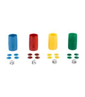FICHAS PARCHIS 4 JUGADORES CAJA PLASTICO
