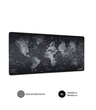 ALFOMBRILLA DE ESCRITORIO MAPA DEL MUNDO SUBBLIM 900x400x3mm - BASE ANTIDESLIZANTE