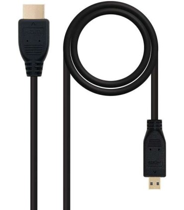 CABLE MICRO HDMI A  HDMI NANOCABLE V1 4 0 8 METROS NEGRO - ALTA VELOCIDAD