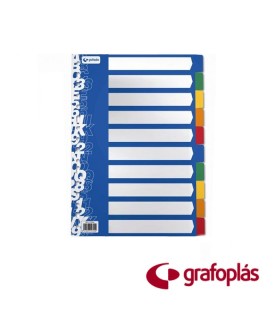 SEPARADORES VARIOS COLORES 10 UNIDADES 16 TALADROS