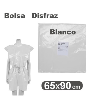 BOLSA DISFRAZ BLANCA 65X90 GRAFOPLÁS