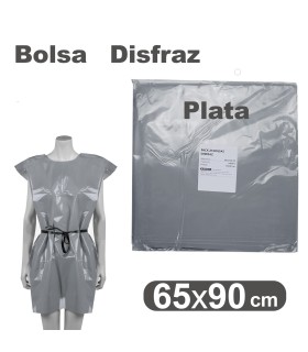 BOLSA DISFRAZ 65X90 cm PLATA NIEFENVER