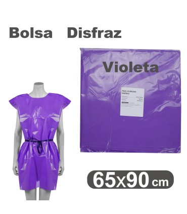 BOLSA DISFRAZ VIOLETA 65X90