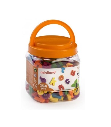 BOTE LETRAS MINUSCULAS MINILAND 154 PIEZAS