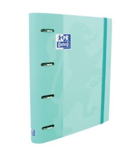 CARPETA 4 ANILLAS OXFORD C-RECAMBIO 100 H 5X5 VERDE AGUA