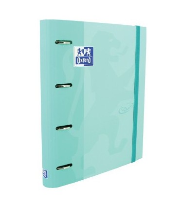 CARPETA 4 ANILLAS OXFORD C-RECAMBIO 100 H 5X5 VERDE AGUA