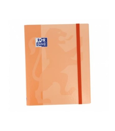 CARPETA 4 ANILLAS OXFORD CON RECAMBIO EUROPEANBINDER 5X5 SALMON