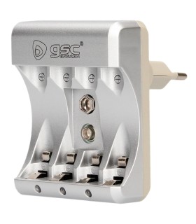 CARGADOR DE PILAS RECARGABLES GSC EVOLUTION AA-AAA-9V