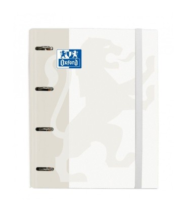 CARPETA 4 ANILLAS OXOFRD C-RECAMBIO 100H 5X5 BLANCO