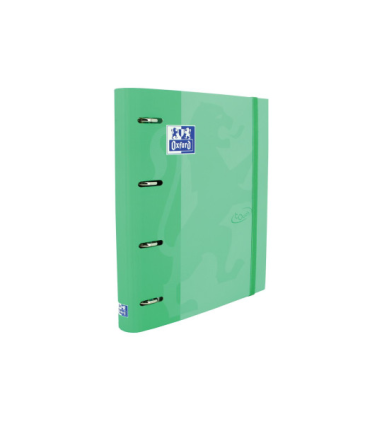 CARPETA 4 ANILLAS OXFORD CON RECAMBIO EUROPEANBINDER 5X5 VERDE MENTA