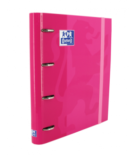 CARPETA 4 ANILLAS OXFORD CON RECAMBIO EUROPEANBINDER 5X5 FUCSIA