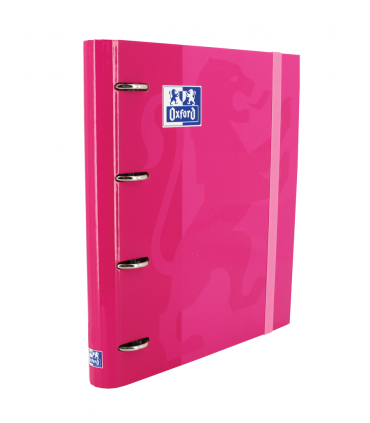 CARPETA 4 ANILLAS OXFORD CON RECAMBIO EUROPEANBINDER 5X5 FUCSIA
