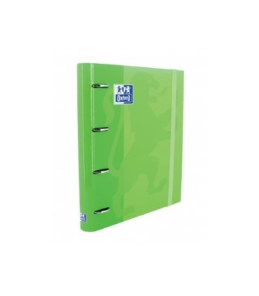 CARPETA 4 ANILLAS OXFORD CON RECAMBIO EUROPEANBINDER  5X5 VERDE MANZANA