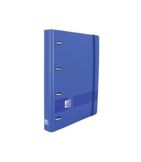 CARPETA 4 ANILLAS OXFORD CON RECAMBIO EUROPEANBINDER + 5X5 AZUL