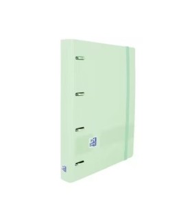 CARPETA 4 ANILLAS OXFORD CON RECAMBIO EUROPEANBINDER + 5X5 VERDE PASTEL