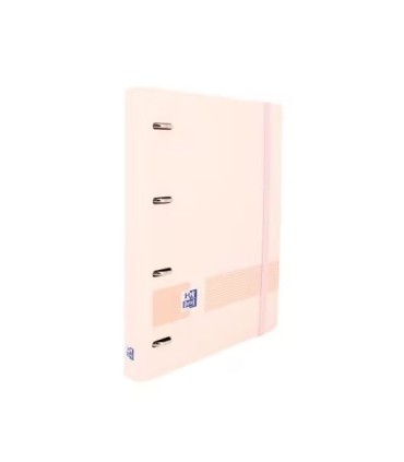 CARPETA 4 ANILLAS OXFORD CON RECAMBIO EUROPEANBINDER + 5X5 ROSA PASTEL
