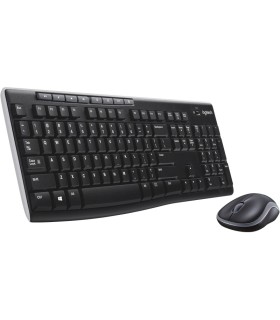 TECLADO Y RATON INALAMBRICOS LOGITECH DESKTOP MK270 NEGRO 2 4GHZ USB