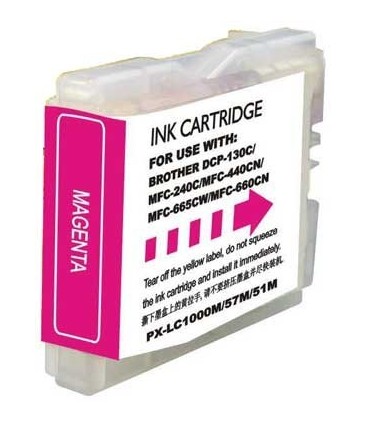 CARTUCHO BROTHER COMPATIBLE LC1000 - 970XL MAGENTA 26 6ml 