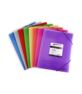 CARPETA GOMAS PLASTICO BLACKLINE VIOLETA