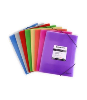 CARPETA GOMAS PLASTICO BLACKLINE VIOLETA