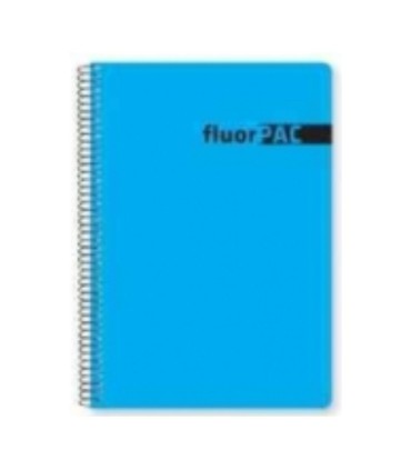 BLOC Fº 4MM TAPA PLASTICO FLUORESCENTE