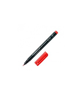 ROTULADOR PERMANENTE STAEDTLER ROJO PUNTA F