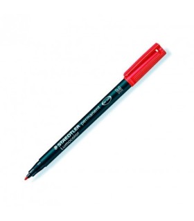 ROTULADOR PERMANENTE STAEDTLER ROJO PUNTA M