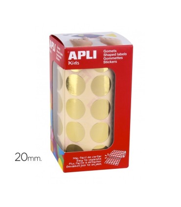 GOMET CIRCULO ORO 20MM APLI