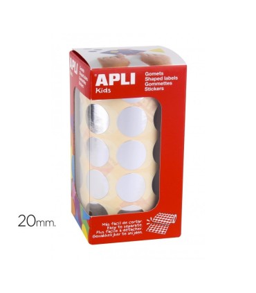 GOMET CIRCULO PLATA 20MM APLI