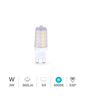 BOMBILLA LED SMD G9 3W LUZ BLANCA 6000K 300 LUMENES