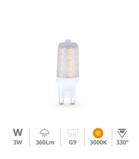 BOMBILLA LED SMD G9 3W LUZ CALIDA 3000K 300 LUMENES