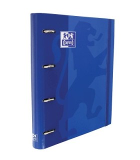CARPETA 4 ANILLAS OXFORD CON RECAMBIO EUROPEANBINDER 5X5 AZUL OSCURO