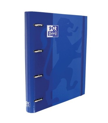 CARPETA 4 ANILLAS OXFORD CON RECAMBIO EUROPEANBINDER 5X5 AZUL OSCURO