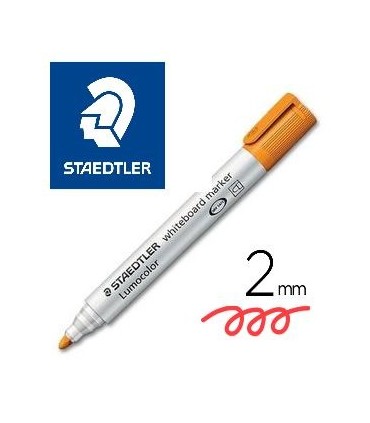 ROTULADOR STAEDTLER LUMOCOLOR PIZARRA BLANCA NARANJA