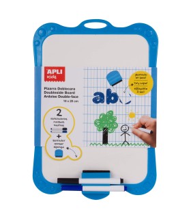 PIZARRA BLANCA CON BORRADOR Y ROTULADOR A4 APLI