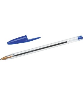 BOLIGRAFO BIC CRISTAL ORIGINAL AZUL - PUNTA REDONDA 1 0mm - TRAZO 0 4mm