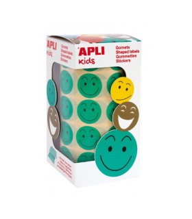 GOMETS CARAS SONRIENTES VERDES SMILE