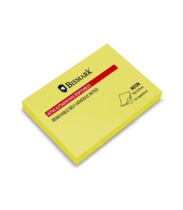 NOTAS AUTOADHESIVAS 76X127 AMARILLO NEÓN BISMARK