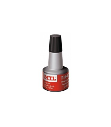 TINTA PARA SELLAR MTL NEGRO 30ML 
