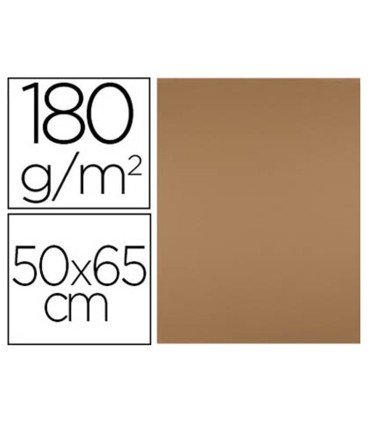 CARTULINA MARRÓN 180 GRAMOS 50X65 CM FABRISA