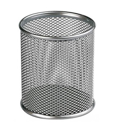 CUBILETE REJILLA METAL PLATA BISMARK