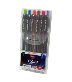 PACK BOLIGRAFOS UNIMAX 6 COLORES SURTIDOS
