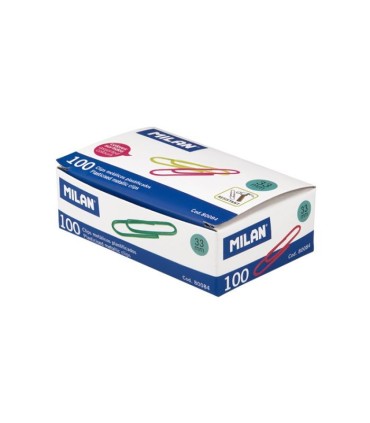 CLIPS Nº2 MILAN 33mm COLORES SURTIDOS - CAJA 100 UNIDADES