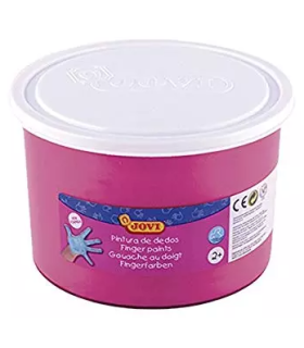 PINTURA DEDOS MAGENTA 500ML JOVI - TEXTURA GELATINOSA - LAVABLE - NO TOXICOS