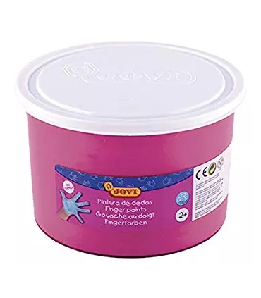 PINTURA DEDOS MAGENTA 500ML JOVI - TEXTURA GELATINOSA - LAVABLE - NO TOXICOS