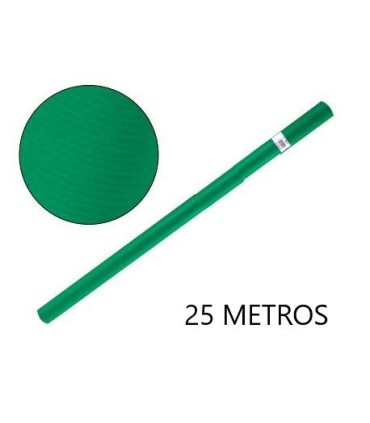 PAPEL CONTINUO VERDE OSCURO 25MT FABRISA - PAPEL KRAFT VERDE OSCURO 25MT