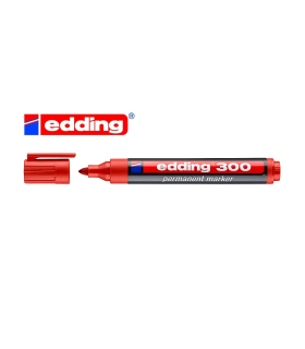 ROTULADOR PERMANENTE EDDING 300 ROJO