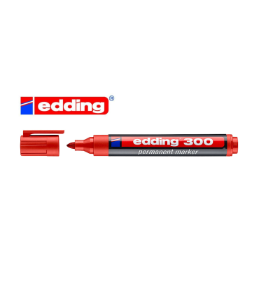 ROTULADOR PERMANENTE EDDING 300 ROJO