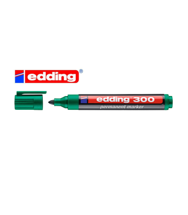 ROTULADOR PERMANENTE EDDING 300 VERDE
