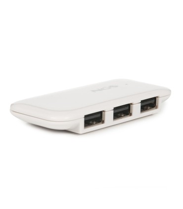 HUB USB 4 PUERTOS NGS BLANCO - TAMAÑO REDUCIDO - USB 2 0 - VELOCIDAD HASTA 480MBPS